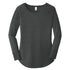 House of Uniforms The Tri Blend Tee | Long Sleeve | Ladies District Black