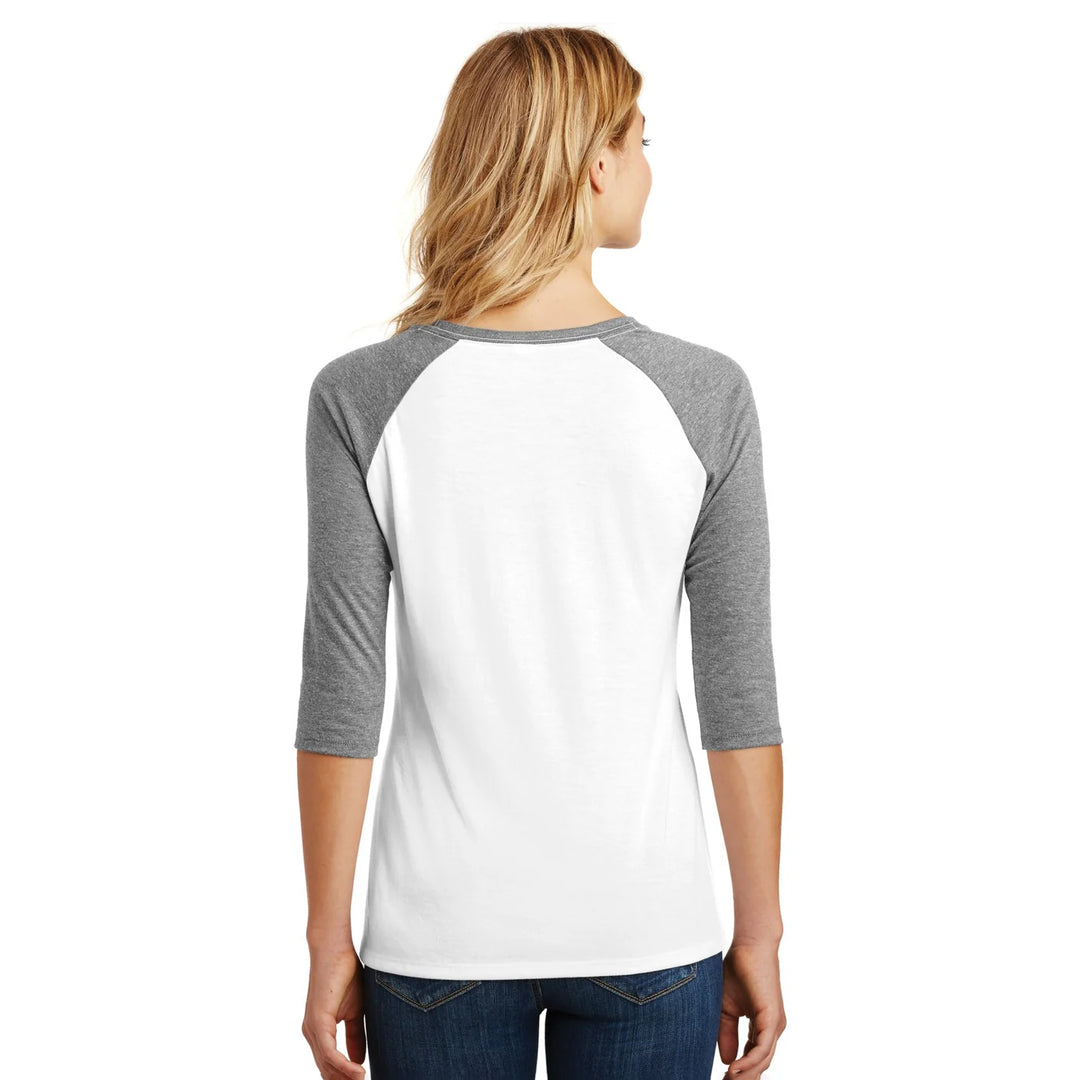 House of Uniforms The Tri Blend 3/4 Sleeve Tee | Ladies District