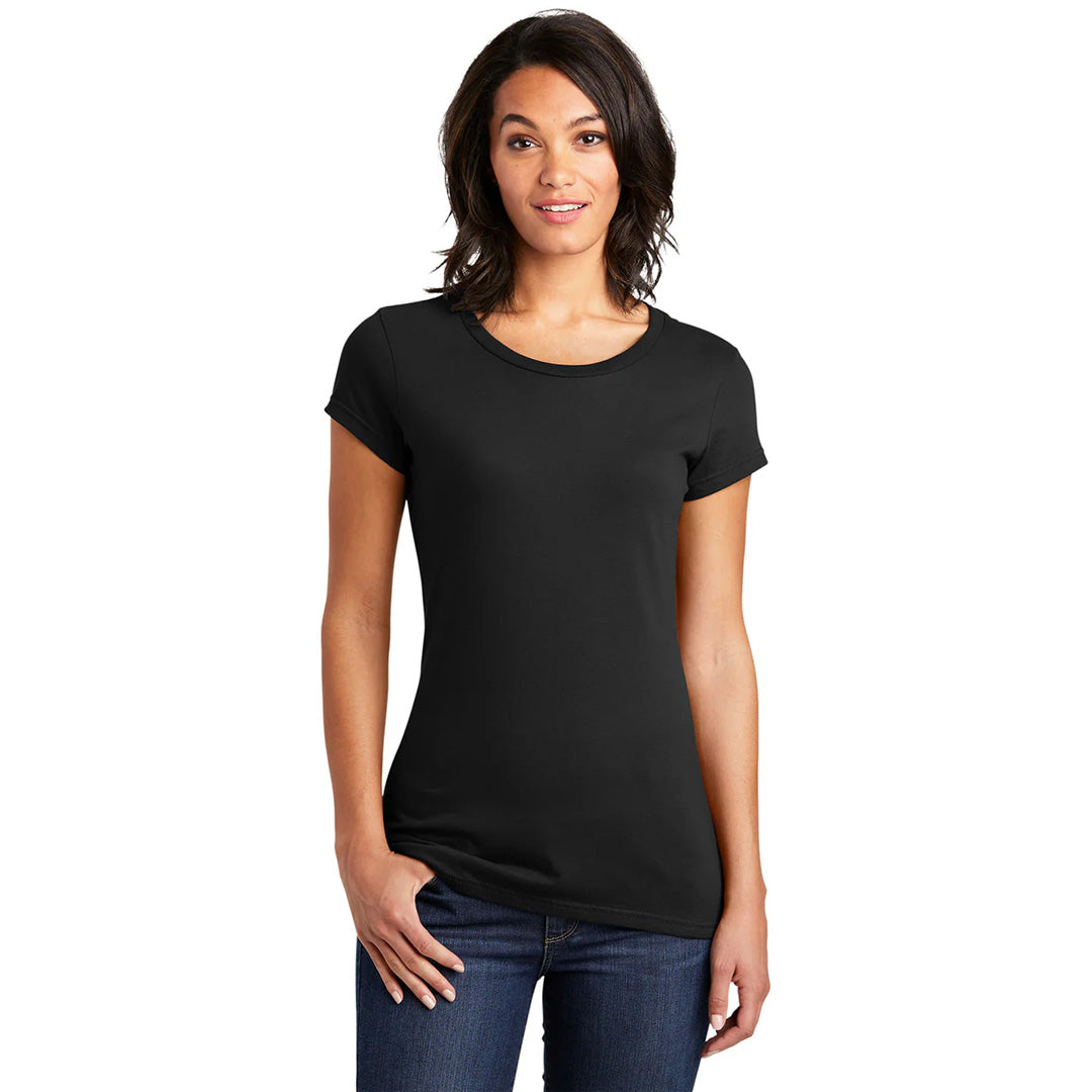 House of Uniforms The VIP Tee | Solid Colours | Ladies District Black