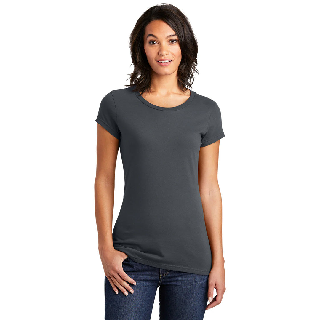 House of Uniforms The VIP Tee | Solid Colours | Ladies District Charcoal