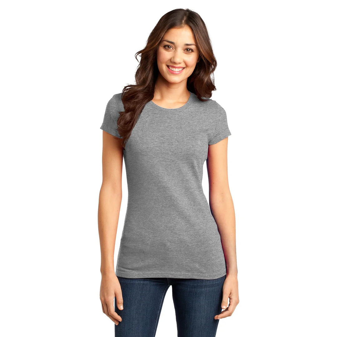 House of Uniforms The VIP Tee | Marle Colours | Ladies District Grey Marle