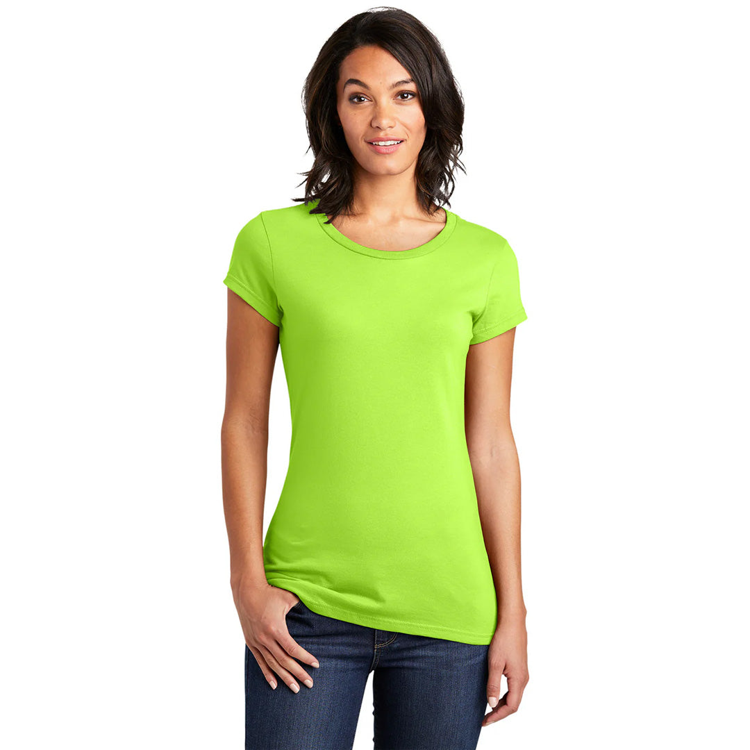 House of Uniforms The VIP Tee | Solid Colours | Ladies District Lime