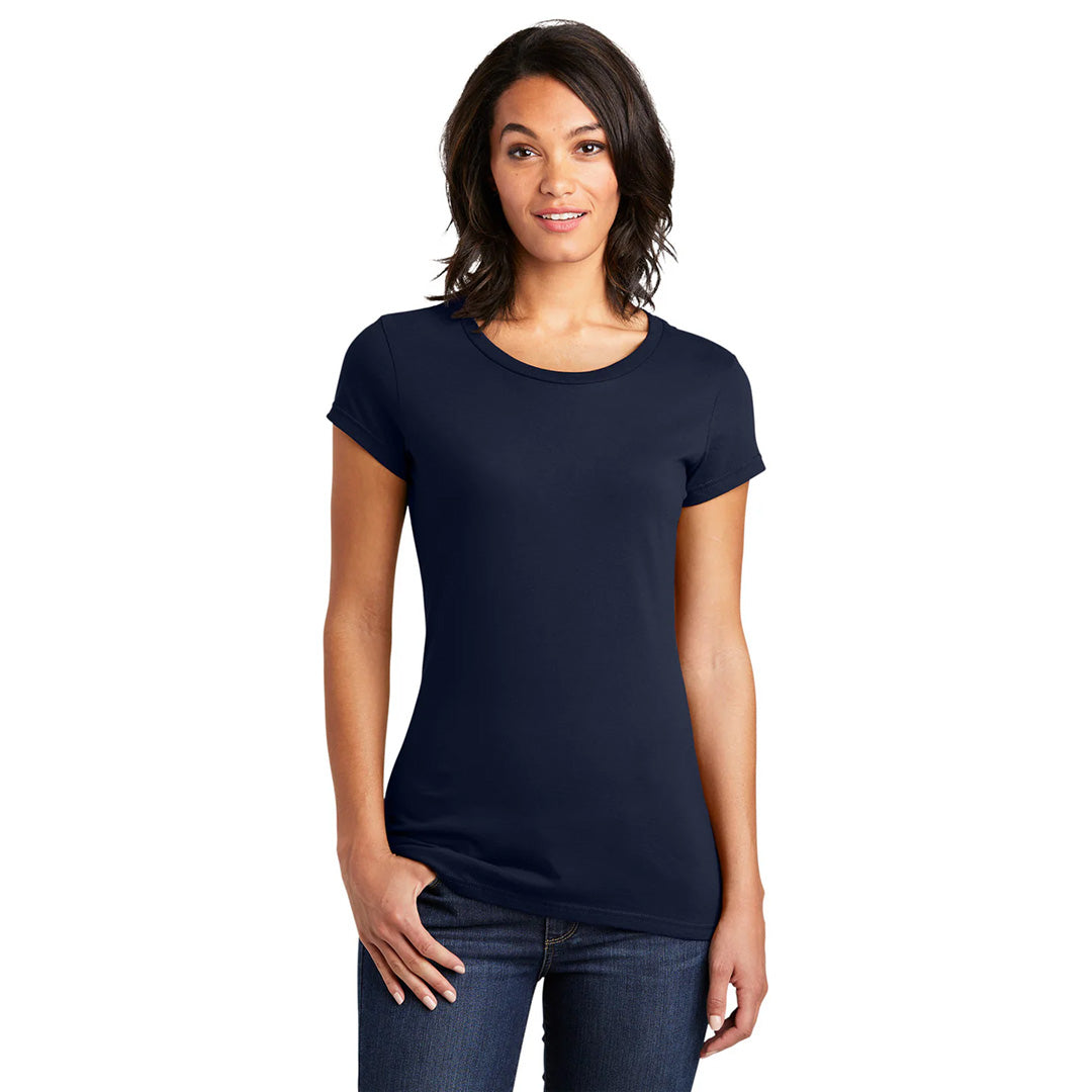 House of Uniforms The VIP Tee | Solid Colours | Ladies District Navy