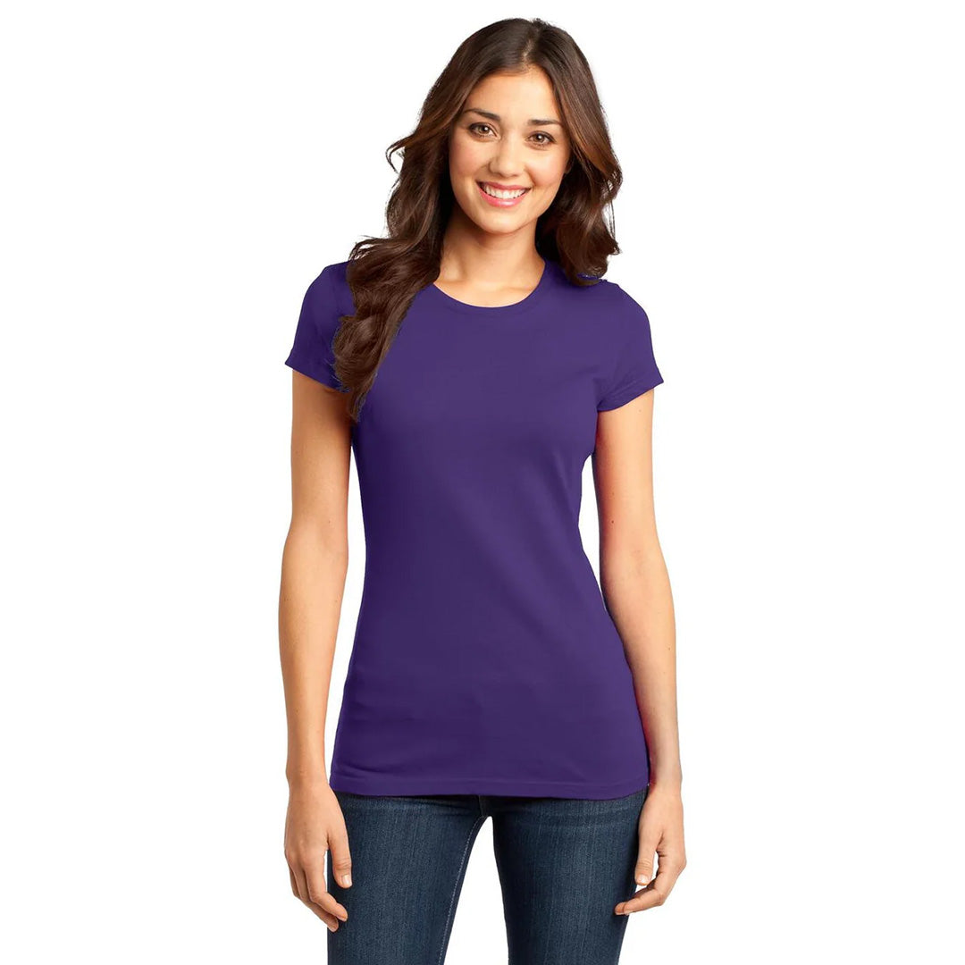 House of Uniforms The VIP Tee | Solid Colours | Ladies District Purple