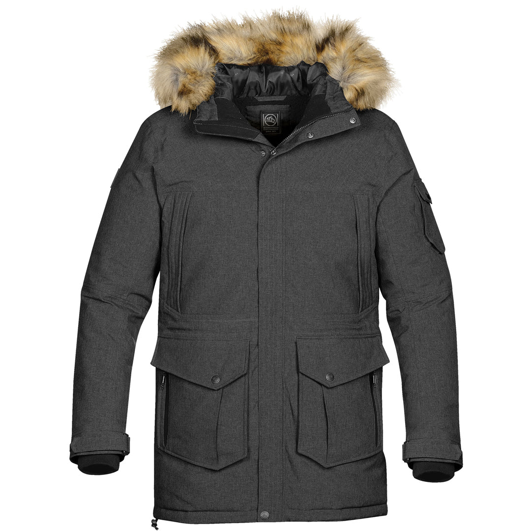 Stormtech The Explorer Parker | Mens Carbon Marle Coats & Jackets
