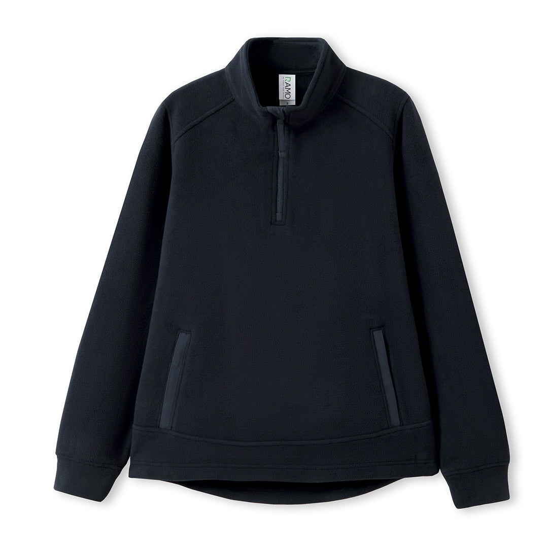 House of Uniforms The Polar Fleece Zip Top | Ladies Ramo Navy