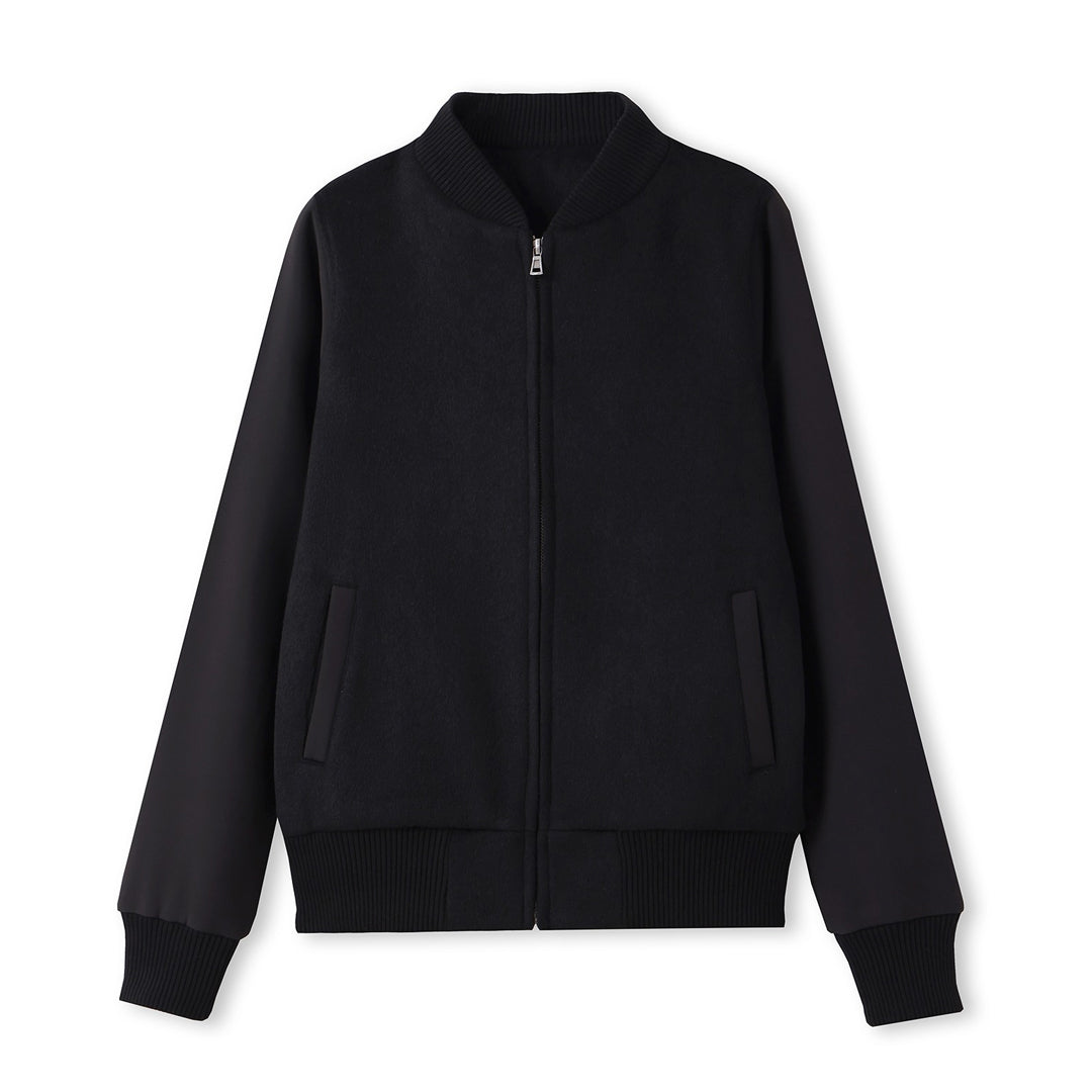 House of Uniforms The Wool Blend Varsity Jacket | Ladies Ramo Black