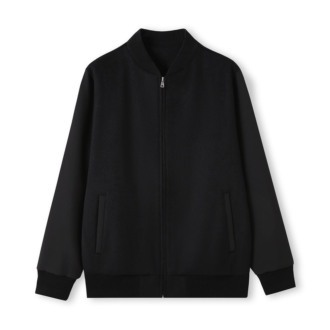 House of Uniforms The Wool Blend Varsity Jacket | Mens Ramo Black