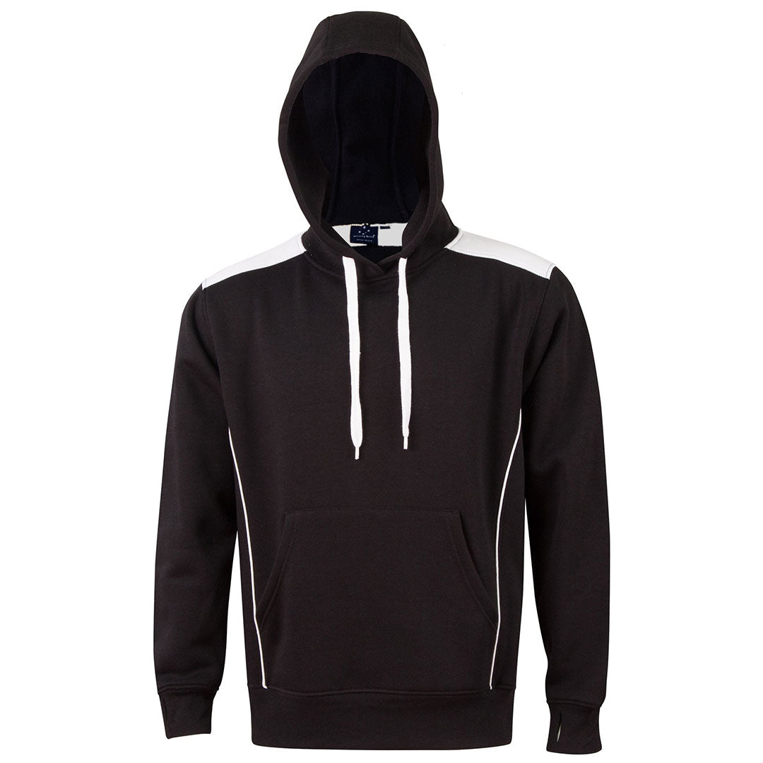 House of Uniforms The Croxton Contrast Hoodie | Adults Winning Spirit Black/White