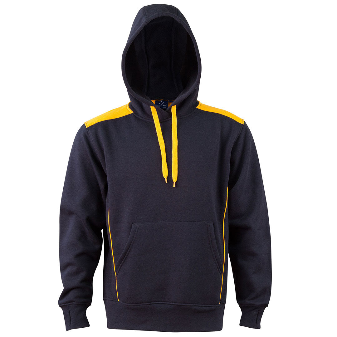 House of Uniforms The Croxton Contrast Hoodie | Adults Winning Spirit Navy/Gold
