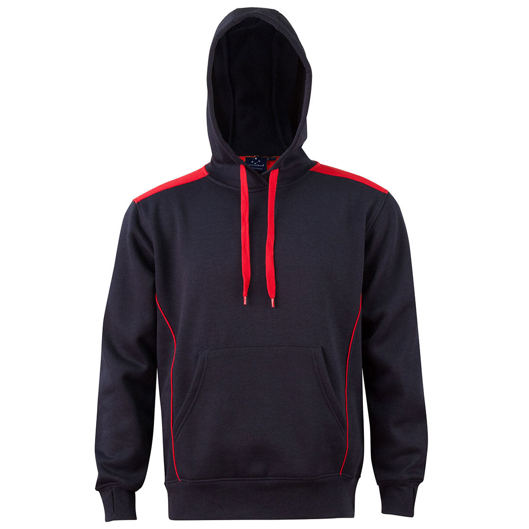 House of Uniforms The Croxton Contrast Hoodie | Adults Winning Spirit Navy/Red