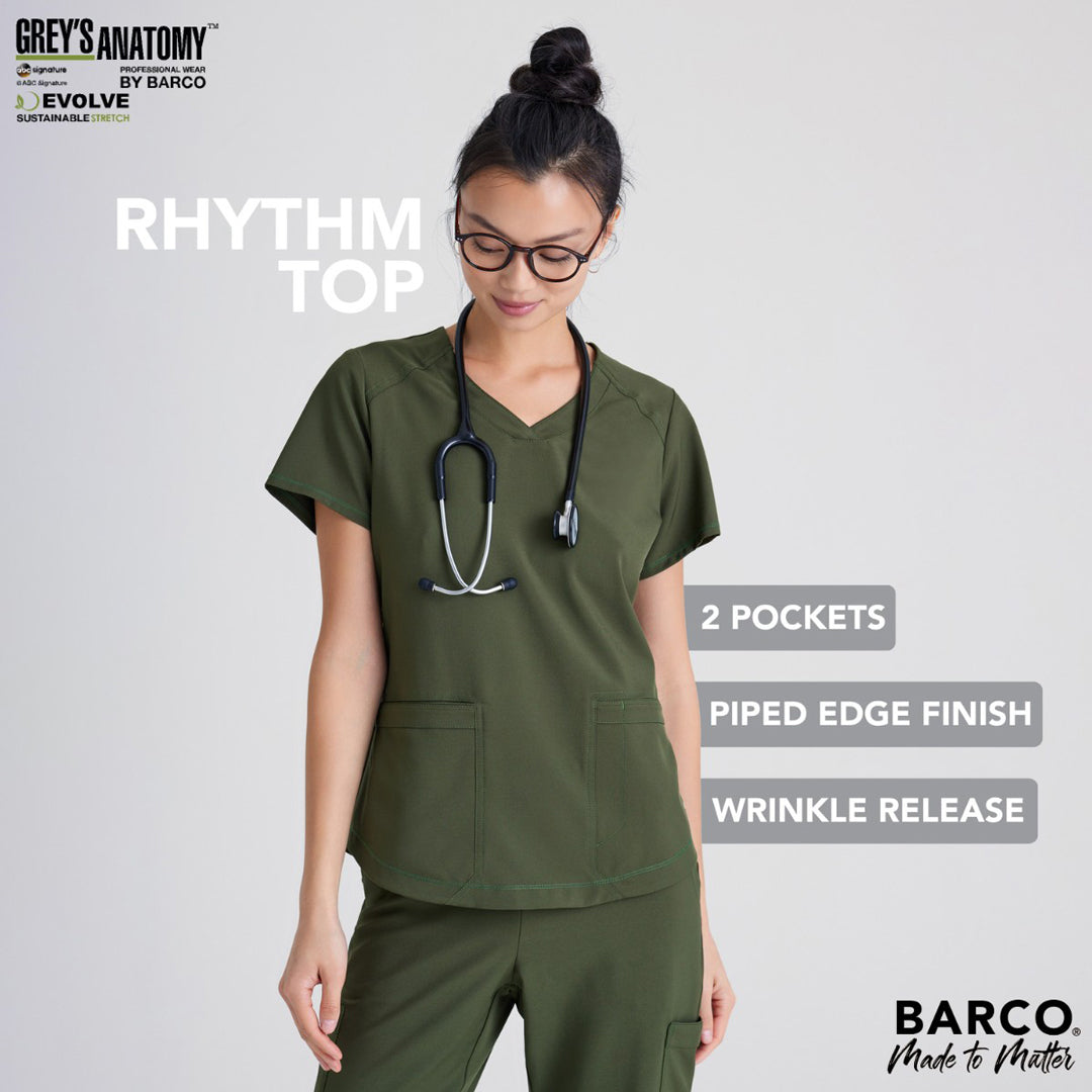 House of Uniforms The Rhythm Top | Ladies | Greys Anatomy Evolve Greys Anatomy by Barco 