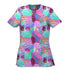 House of Uniforms The Scrubness Printed Scrub Top | Ladies Scrubness Gliding
