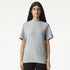 House of Uniforms The Mock Neck Tee Shirt | Adults American Apparel Grey Marle