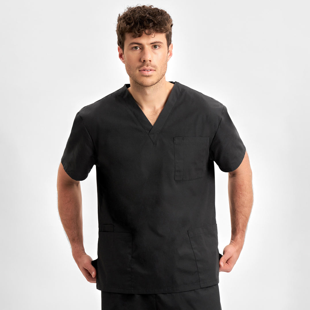 Biz Collection The Classic Scrub Top | Adults Black Scrubs