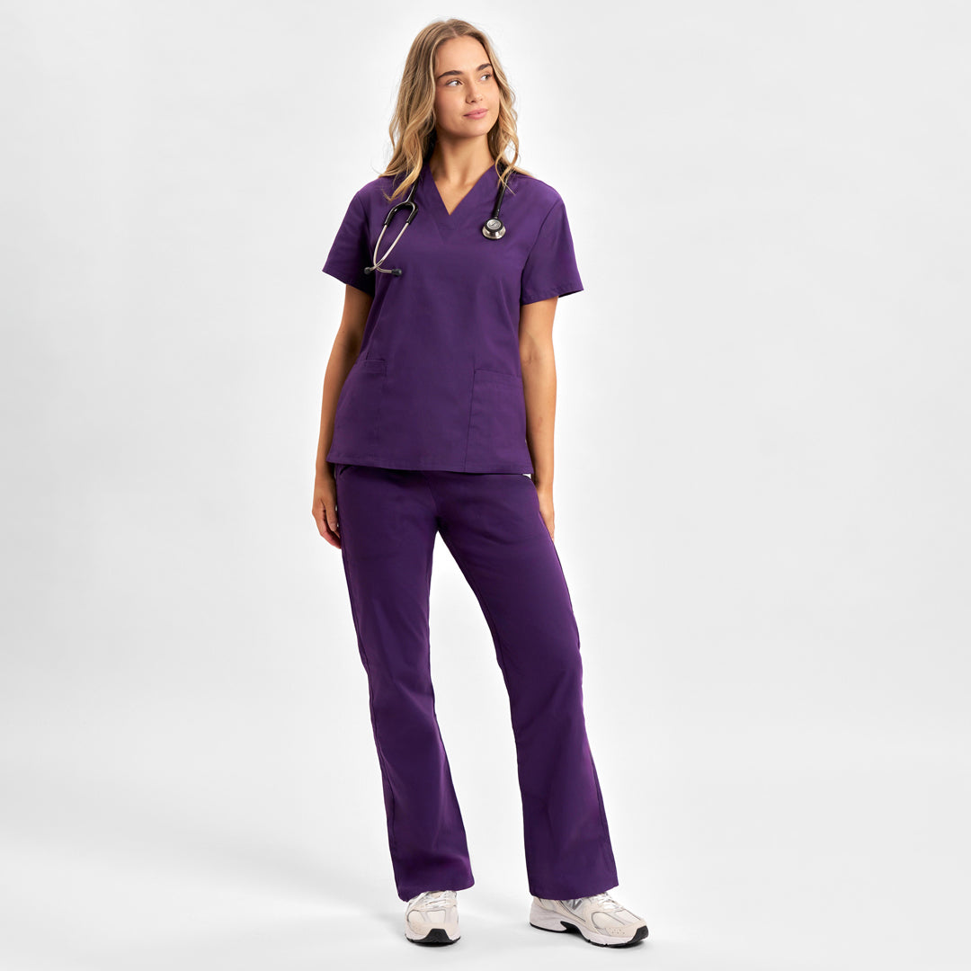 Biz Collection The Classic Scrub Pant | Ladies Purple Scrubs
