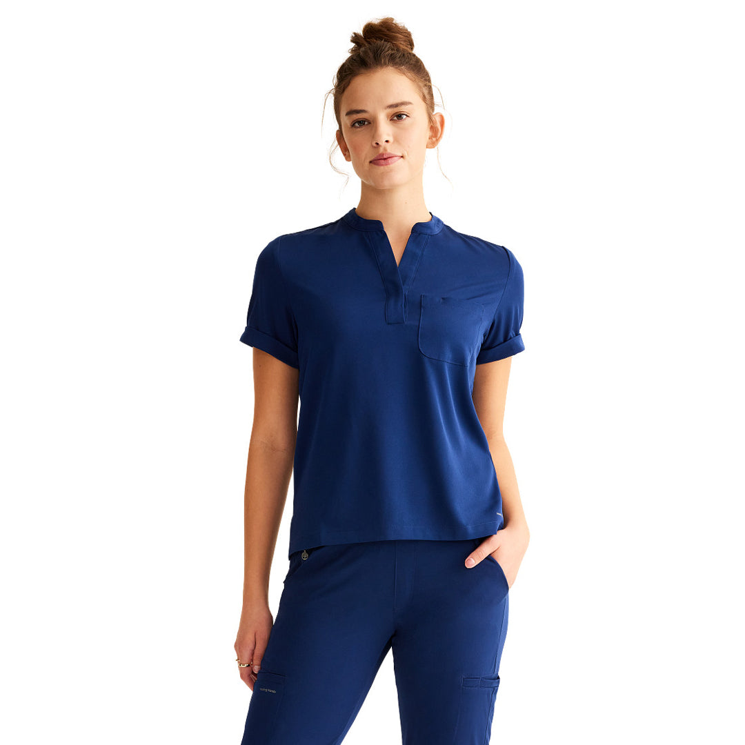 House of Uniforms The Macy Top | Ladies Healing Hands Navy