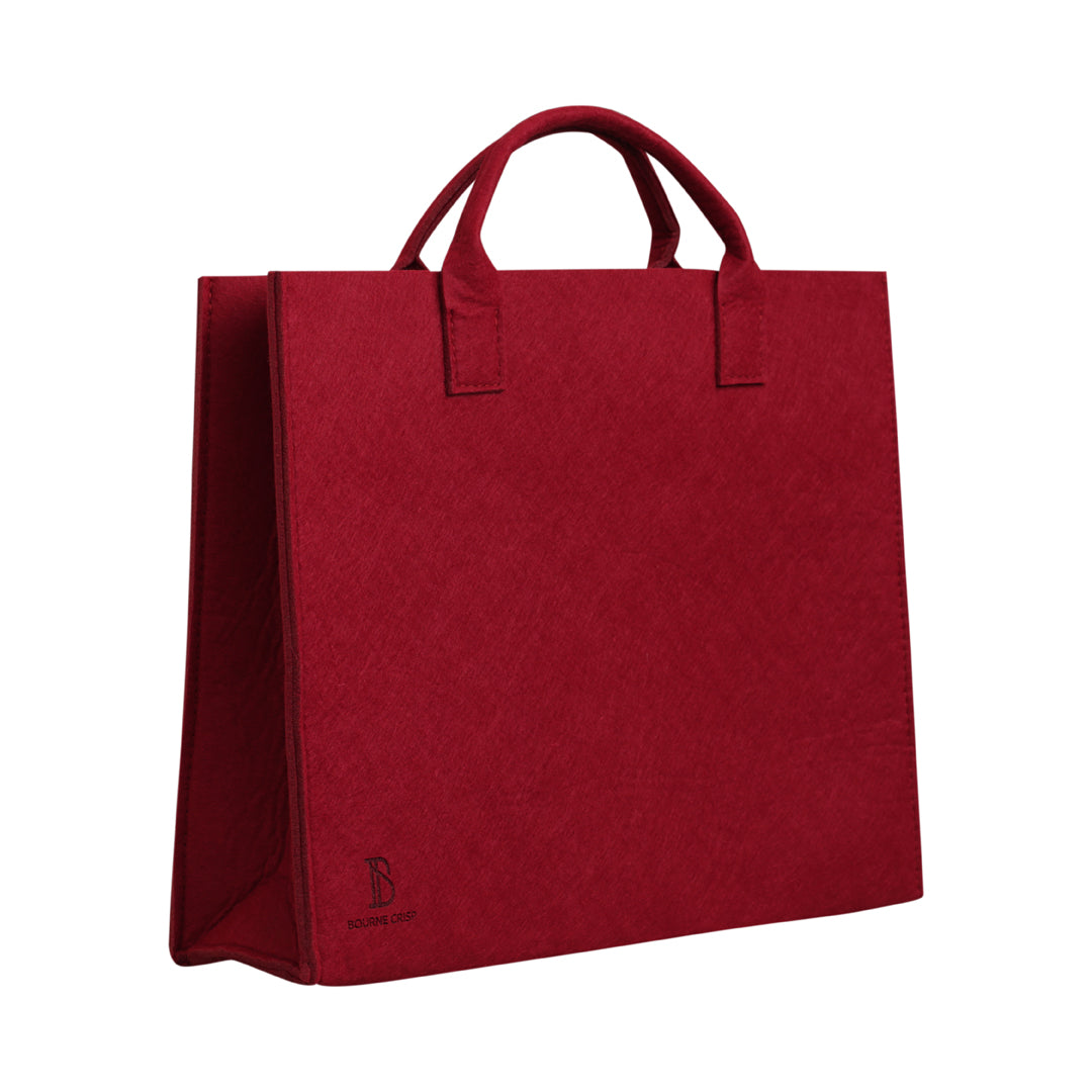 House of Uniforms The Felt Tote Bag Bourne Crisp Red