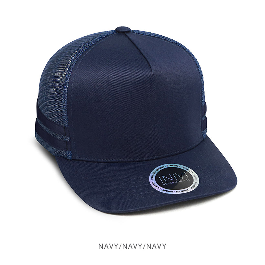 House of Uniforms The A Frame Trucker Cap | Adults Inivi Navy/Navy