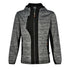 House of Uniforms The Laminated Functional Knit Hoodie | Adults Winning Spirit Grey Marle/Black