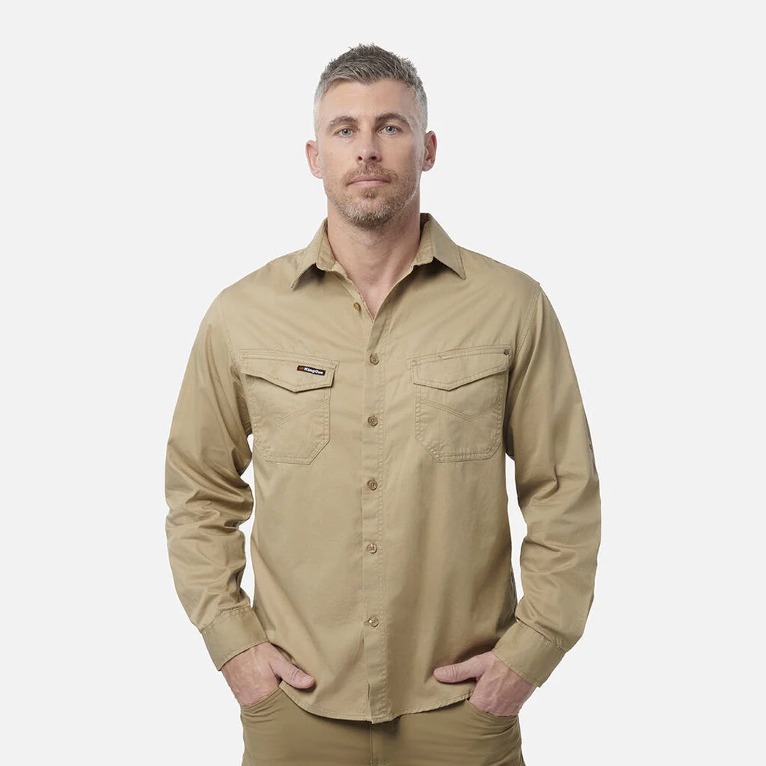 House of Uniforms The Tradie Shirt | Mens | Long Sleeve KingGee 