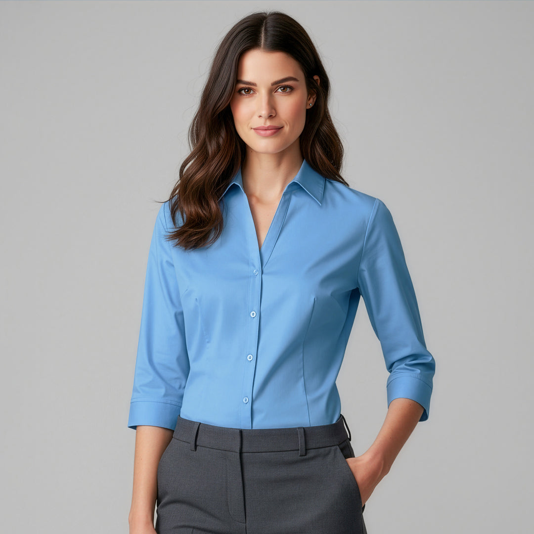 Biz Collection The Metro Shirt | Ladies | 3/4 Sleeve Shirts & Tops