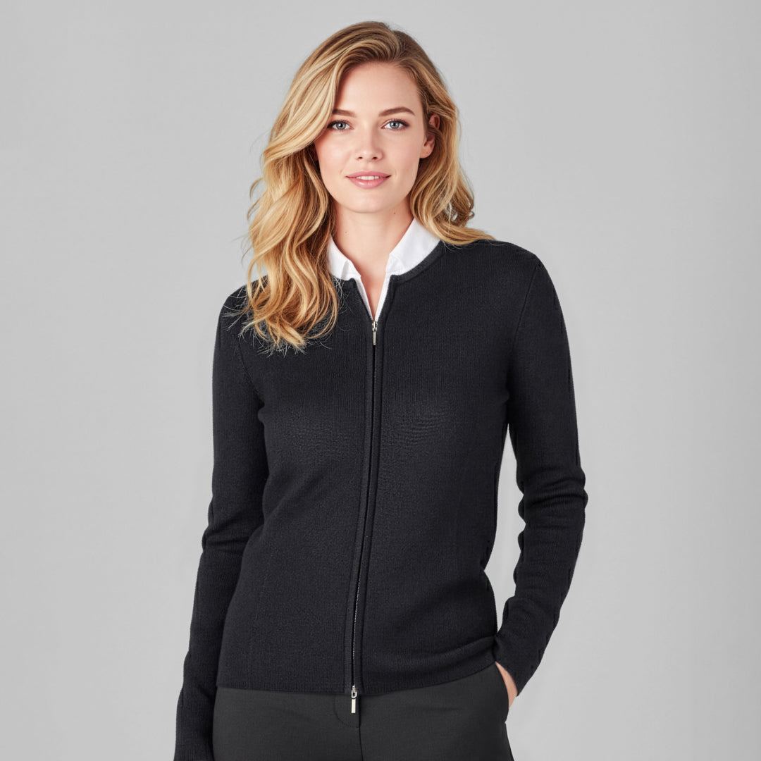 Biz Collection The 2 Way Zip Knit | Ladies | Cardigan Outerwear