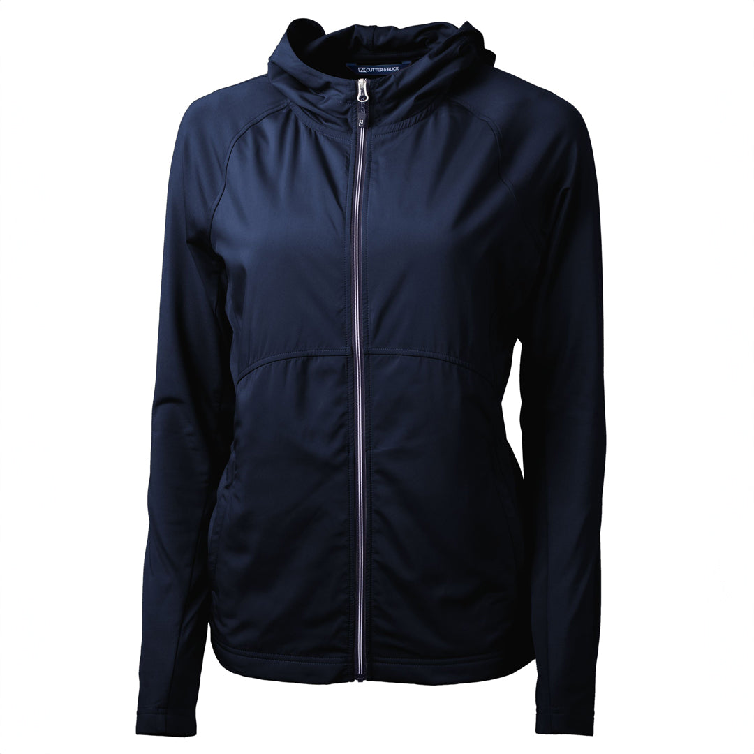 House of Uniforms The Adapt Full Zip Top | Ladies Cutter and Buck Navy