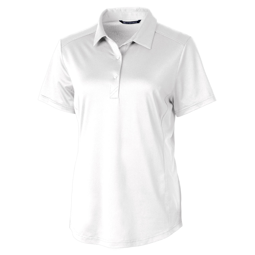 House of Uniforms The Prospect Polo | Ladies Cutter and Buck White