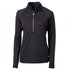 House of Uniforms The Adapt Half Zip Top | Ladies Cutter and Buck Black