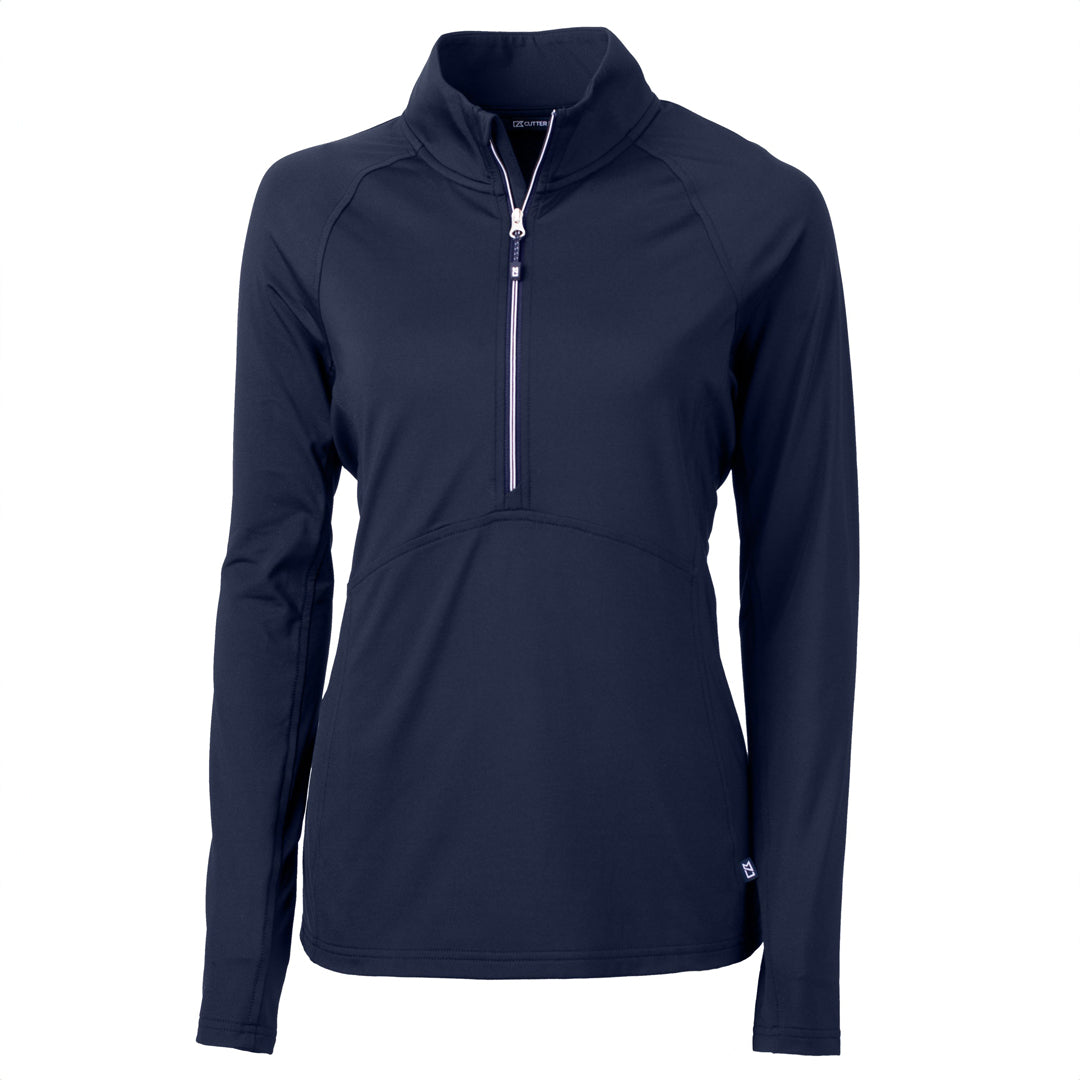 House of Uniforms The Adapt Half Zip Top | Ladies Cutter and Buck Navy