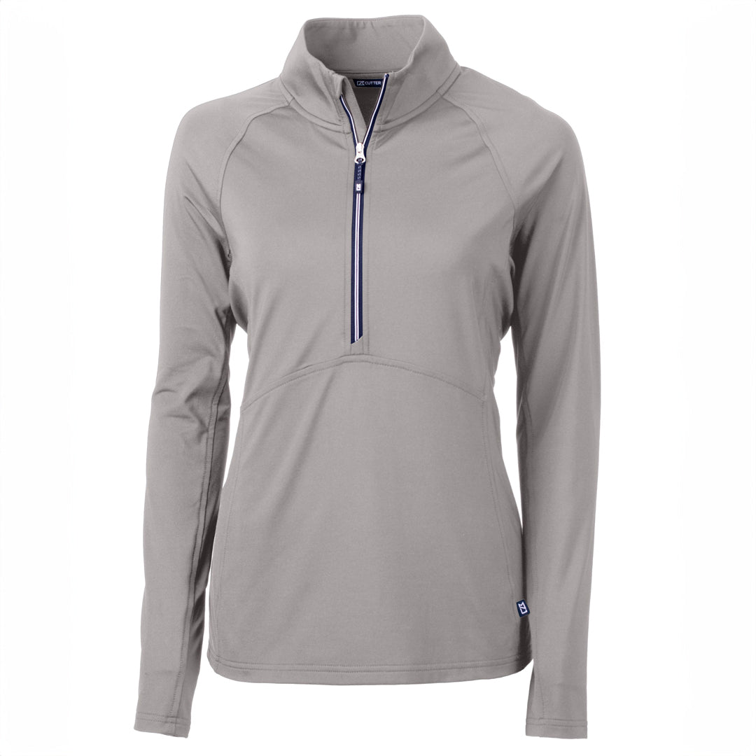 House of Uniforms The Adapt Half Zip Top | Ladies Cutter and Buck Polished