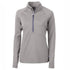 House of Uniforms The Adapt Half Zip Top | Ladies Cutter and Buck Polished