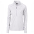 House of Uniforms The Adapt Half Zip Top | Ladies Cutter and Buck White