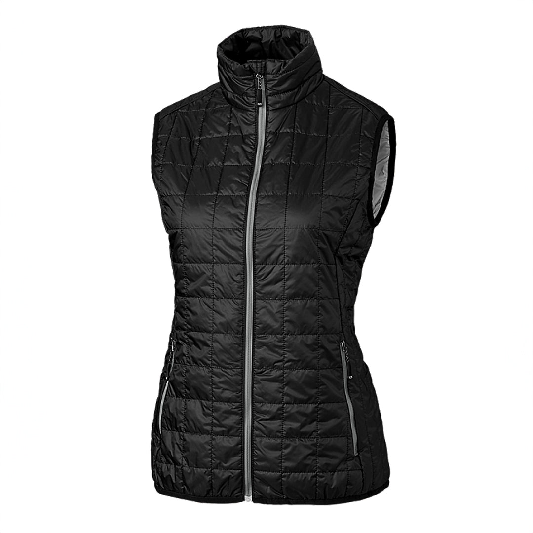 House of Uniforms The Rainier Vest | Ladies Cutter and Buck Black