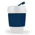 House of Uniforms The Kick Coffee Cup with Silicone Sleeve | 320ml Logo Line Navy