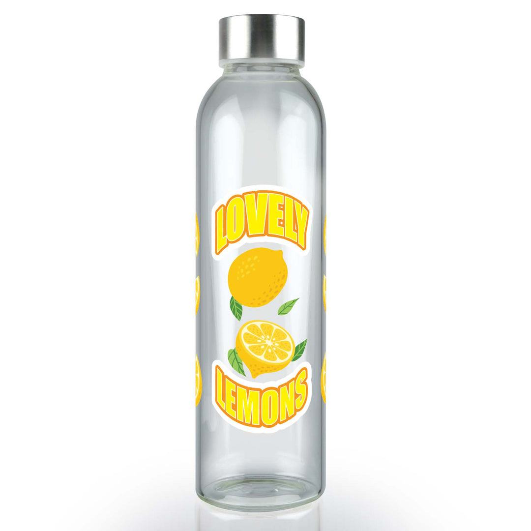 House of Uniforms The Capri Glass Bottle | 550ml Logo Line 
