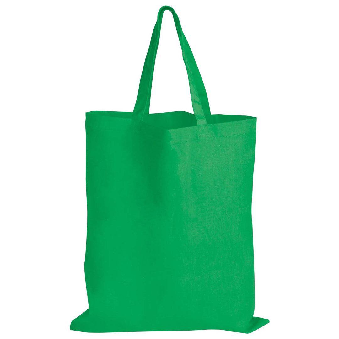 House of Uniforms The Coloured Short Handle Tote Bag Logo Line Green