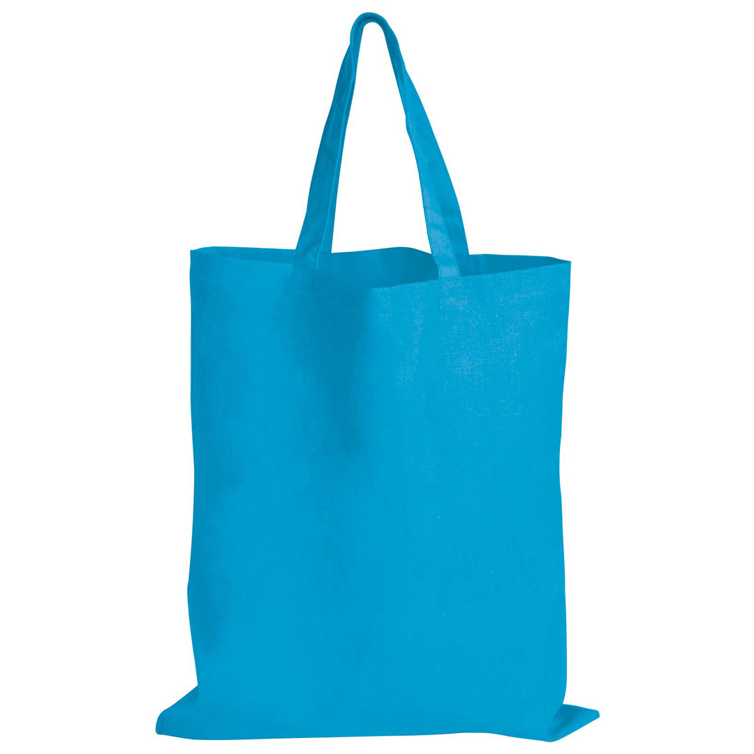 House of Uniforms The Coloured Short Handle Tote Bag Logo Line Light Blue