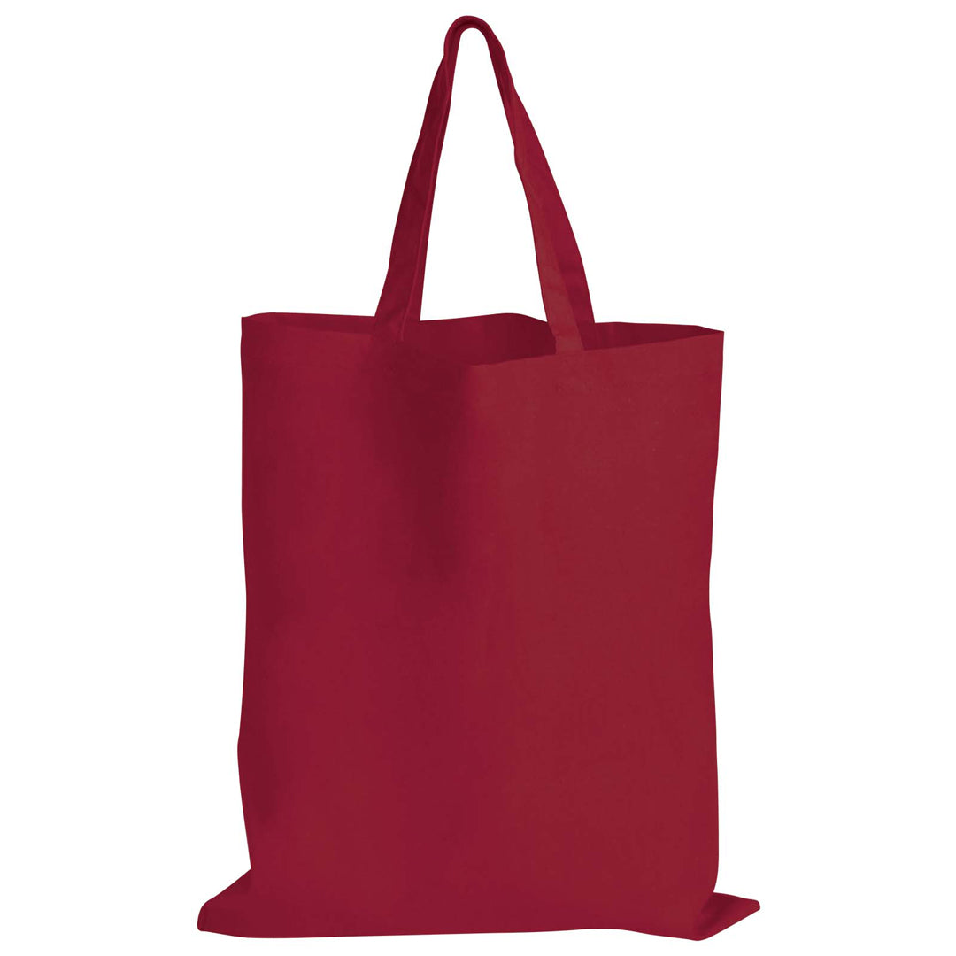 House of Uniforms The Coloured Short Handle Tote Bag Logo Line Maroon