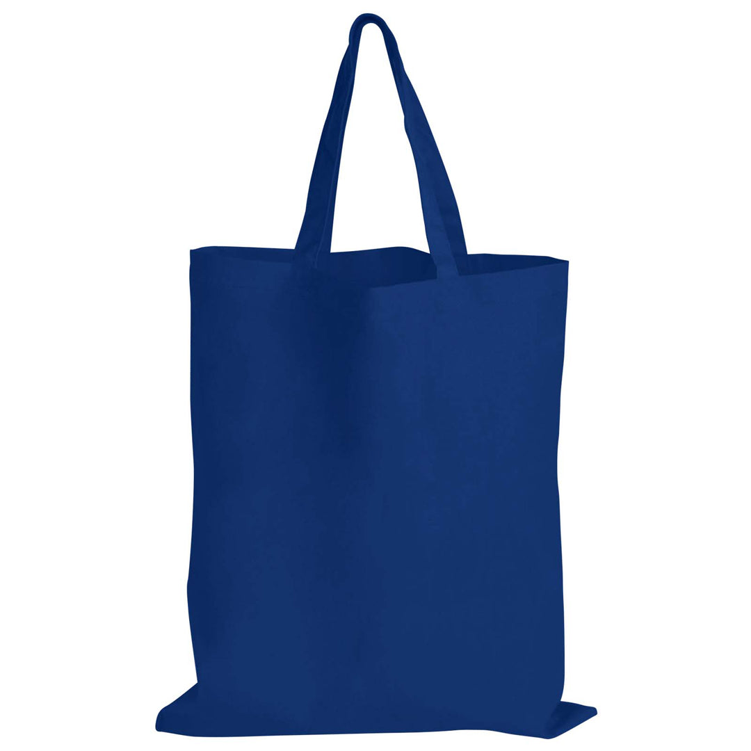 House of Uniforms The Coloured Short Handle Tote Bag Logo Line Navy