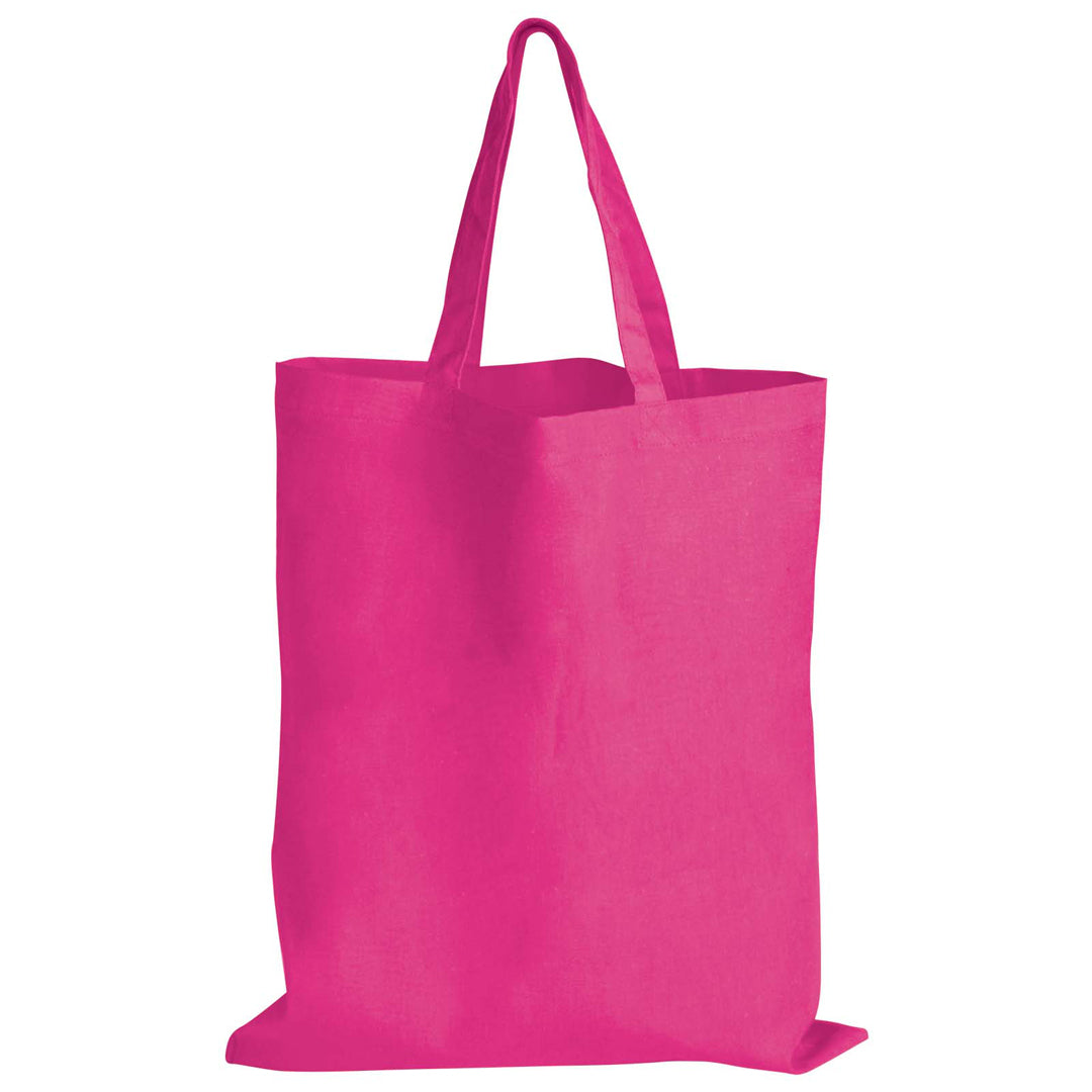 House of Uniforms The Coloured Short Handle Tote Bag Logo Line Hot Pink