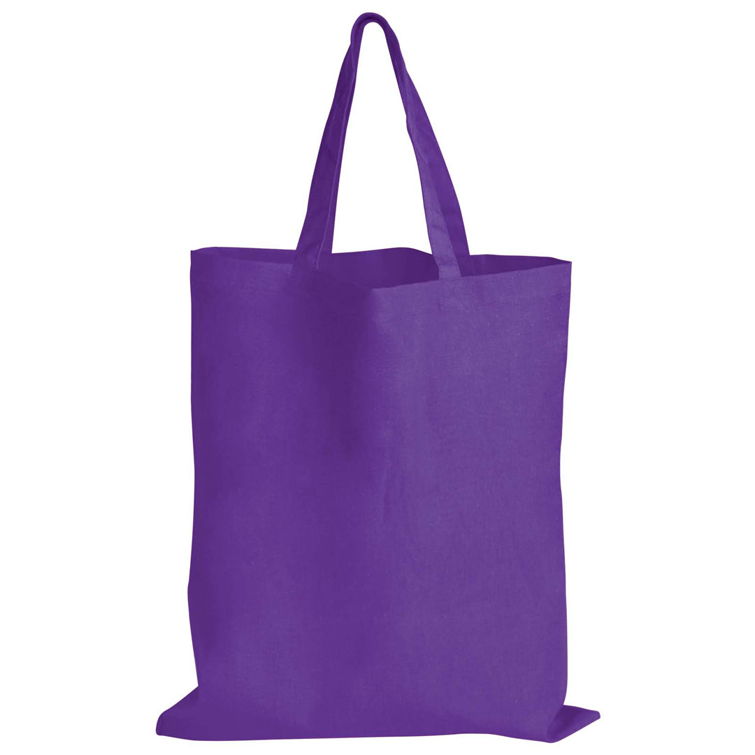 House of Uniforms The Coloured Short Handle Tote Bag Logo Line Purple
