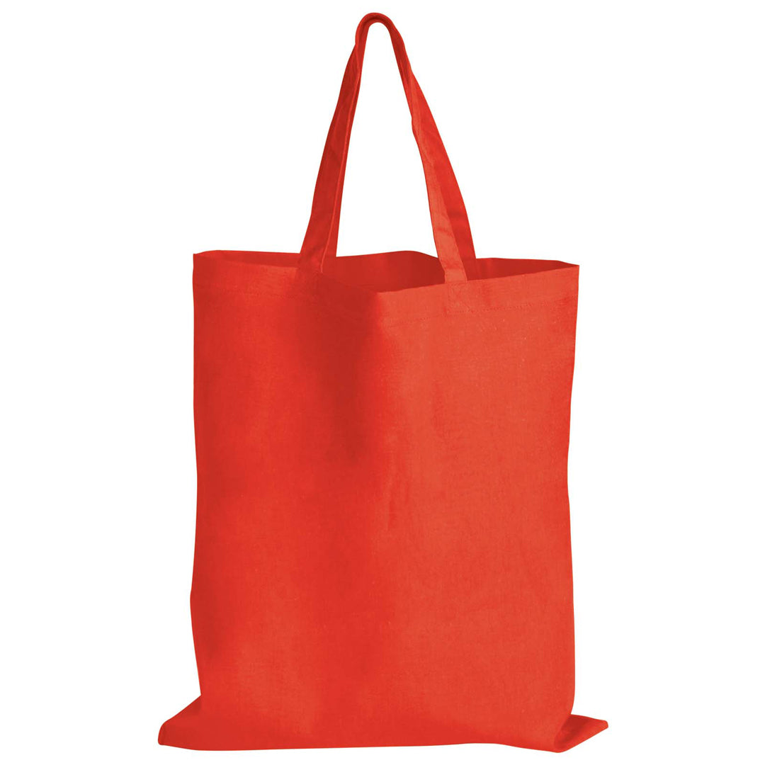 House of Uniforms The Coloured Short Handle Tote Bag Logo Line Red