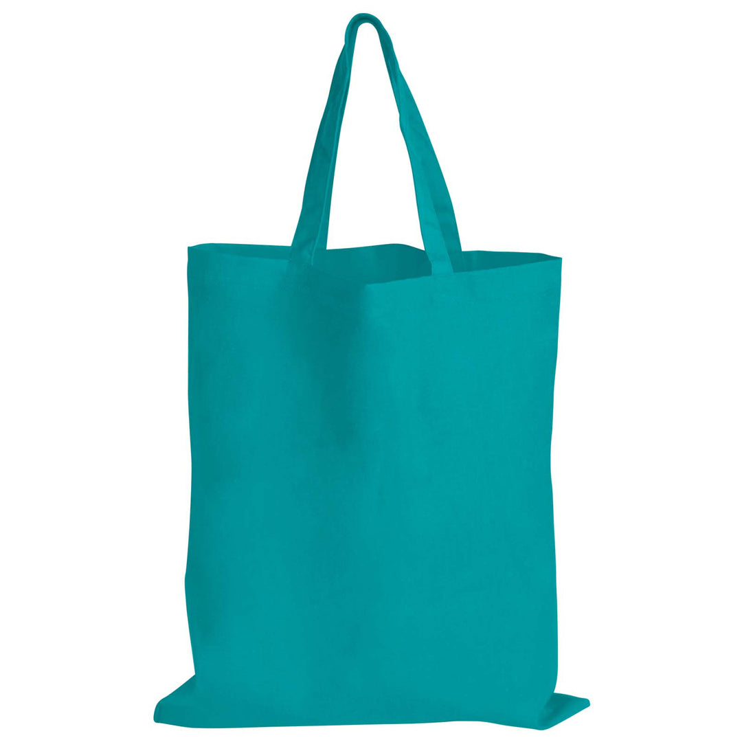 House of Uniforms The Coloured Short Handle Tote Bag Logo Line Teal