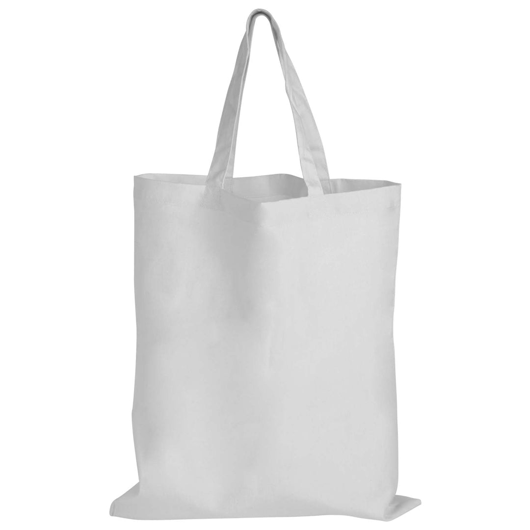 House of Uniforms The Coloured Short Handle Tote Bag Logo Line White