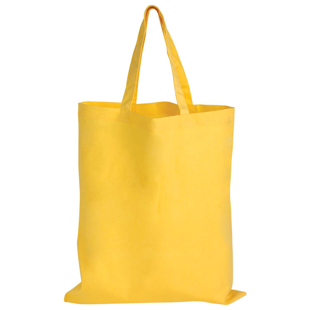 House of Uniforms The Coloured Short Handle Tote Bag Logo Line Yellow