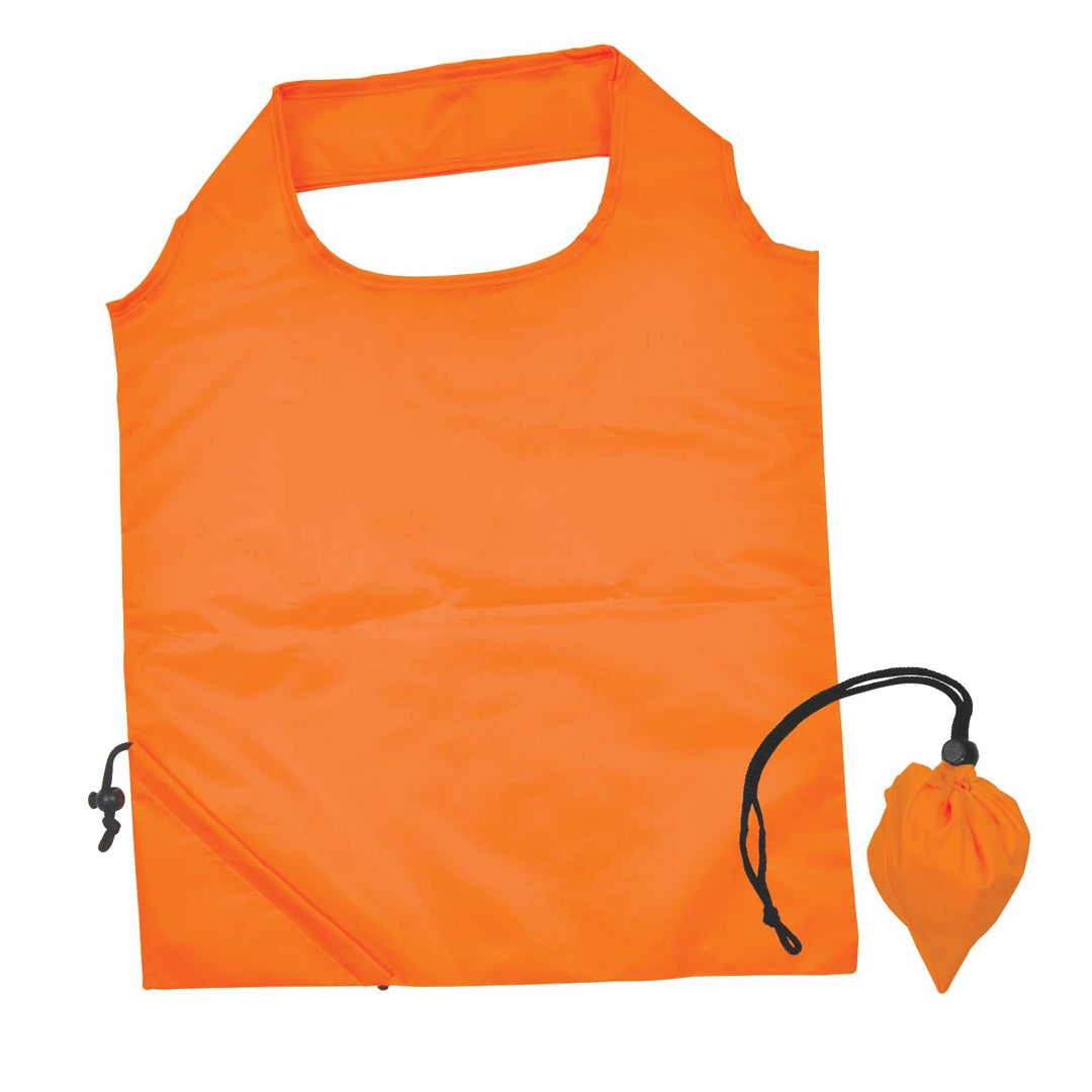 House of Uniforms The Sprint Folding Shopping Bag Logo Line Orange