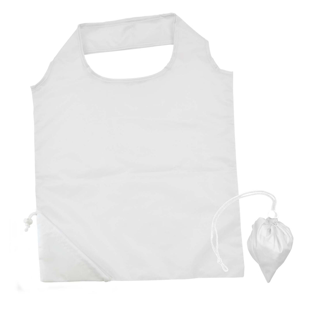 House of Uniforms The Sprint Folding Shopping Bag Logo Line White