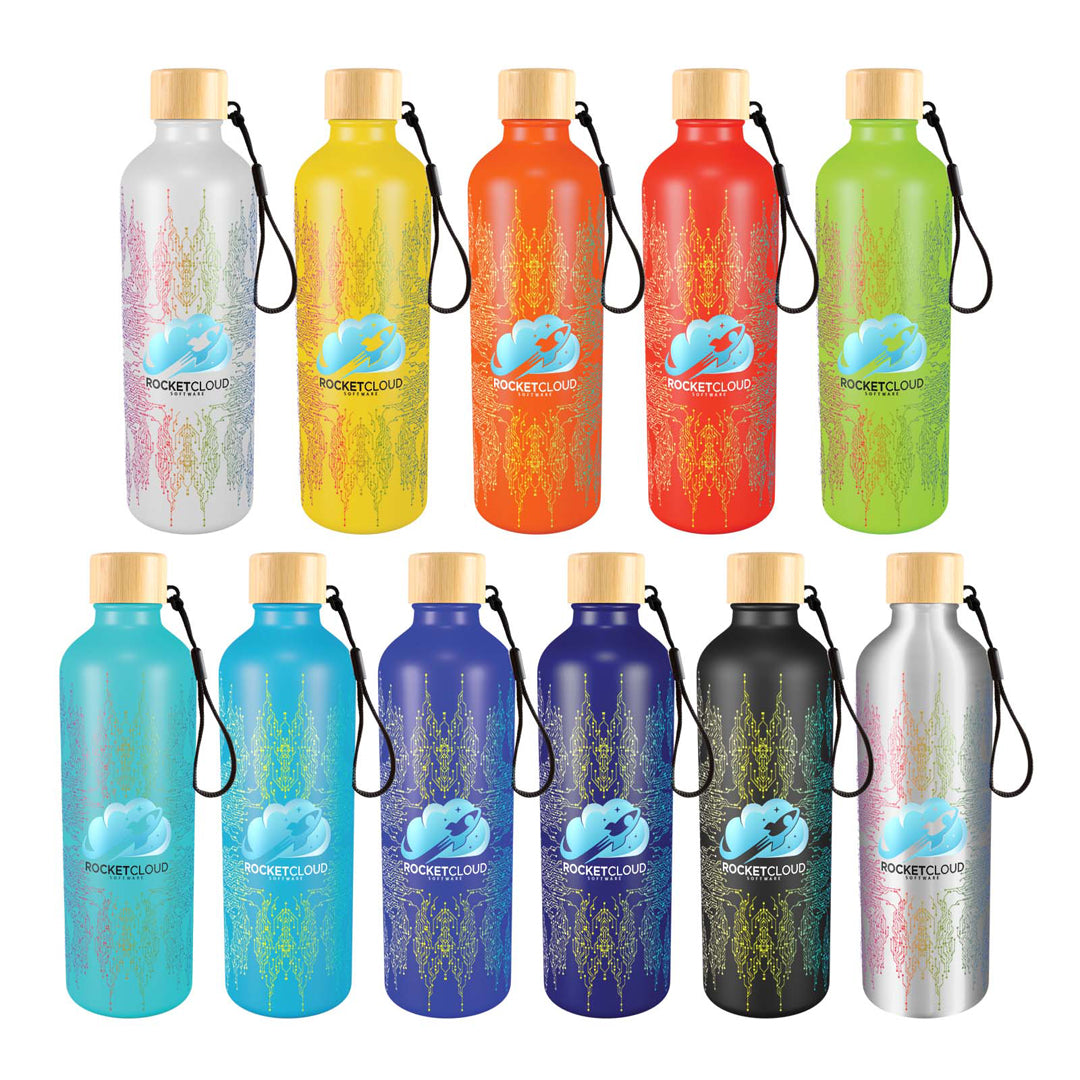 House of Uniforms The Gelato Drink Bottle with Bamboo Lid | 750ml Logo Line 